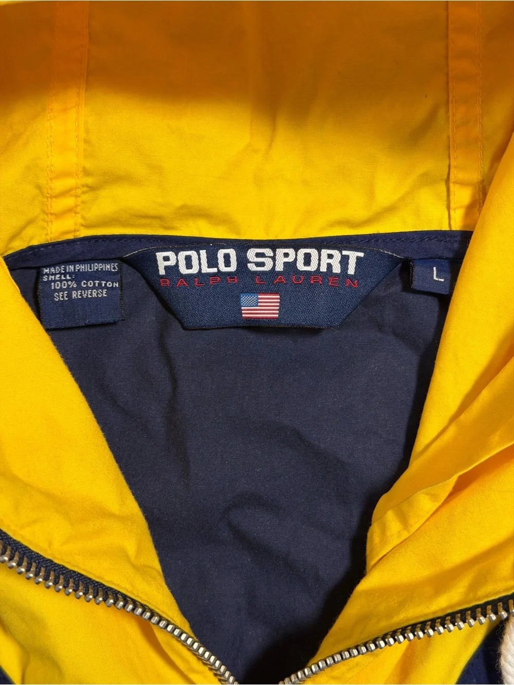 Vintage 1990s Polo Sport by Ralph Lauren colorblocked windbreaker jacket